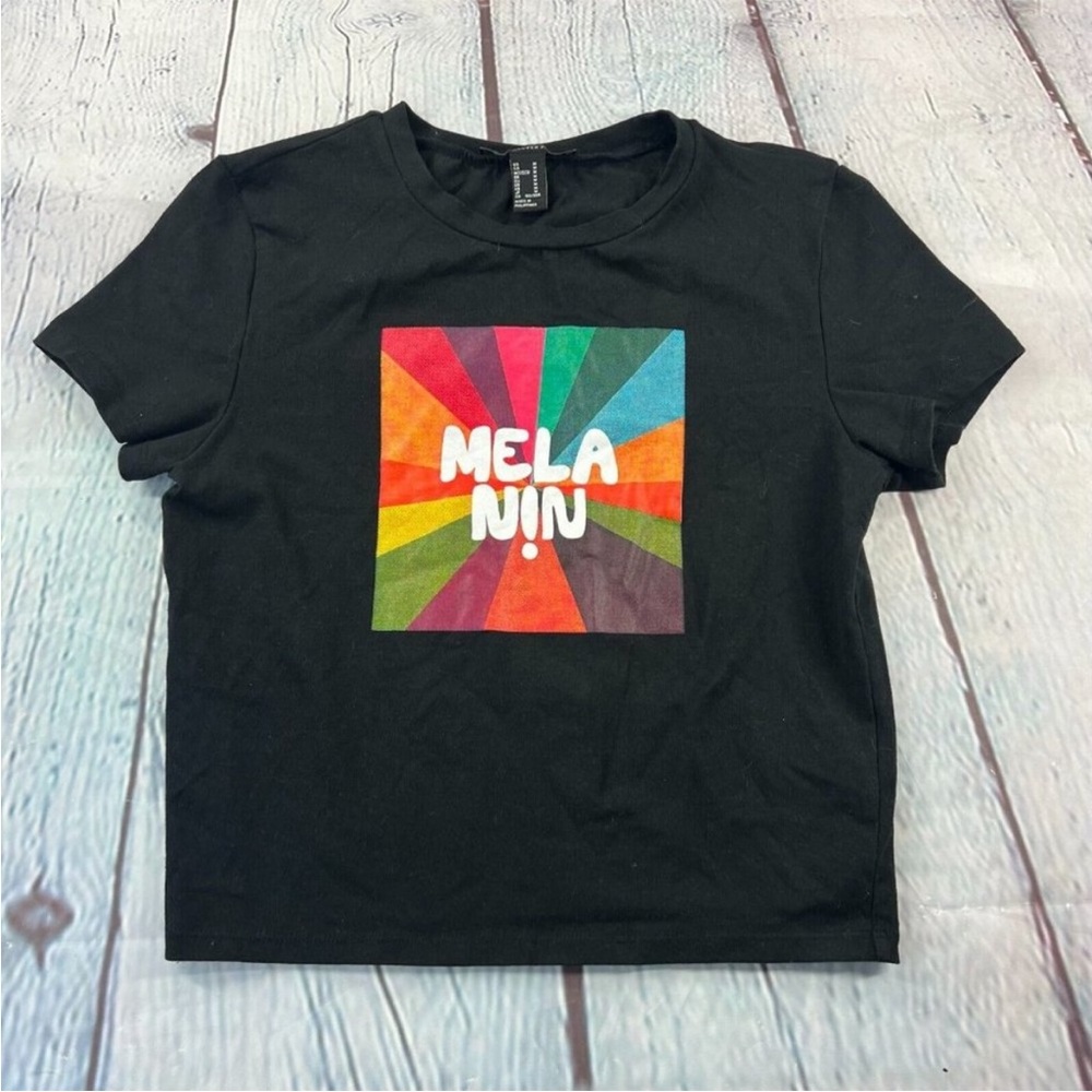 Forever 21 Shae Anthony Melanin Tee Mela Nin Crop top